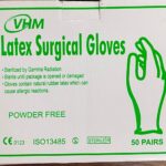 VHM Latex Surgical Glove Powder Free (Size 6.5 to 8.0)
